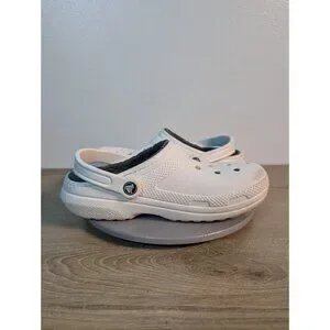 Crocs Men\'s Size 6 Dual Comfort White Fleece Lined Closed Toe Slip On Clogs Crocs Men main image 4